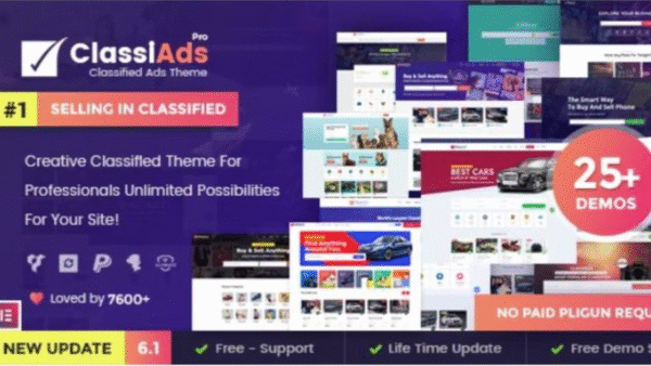 Classiads v6.2.1 WordPress Theme