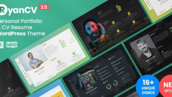 RyanCV v3.9.2 WordPress Theme